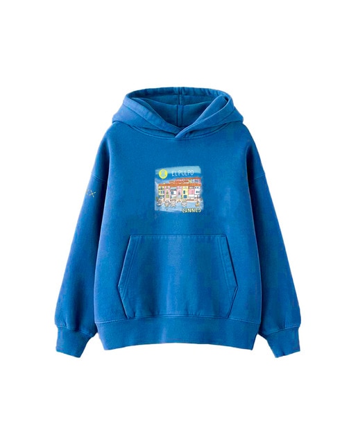 Sudadera niño Oversize estampada
