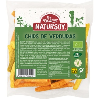 NATURSOY chips ecológicas de verduras bolsa 70 g
