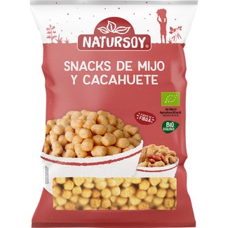 NATURSOY Bio snack de mijo y cacahuete ecológico bolsa 120 g
