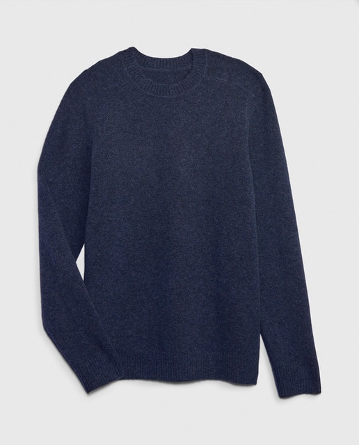 Jersey liso de hombre cuello redondo