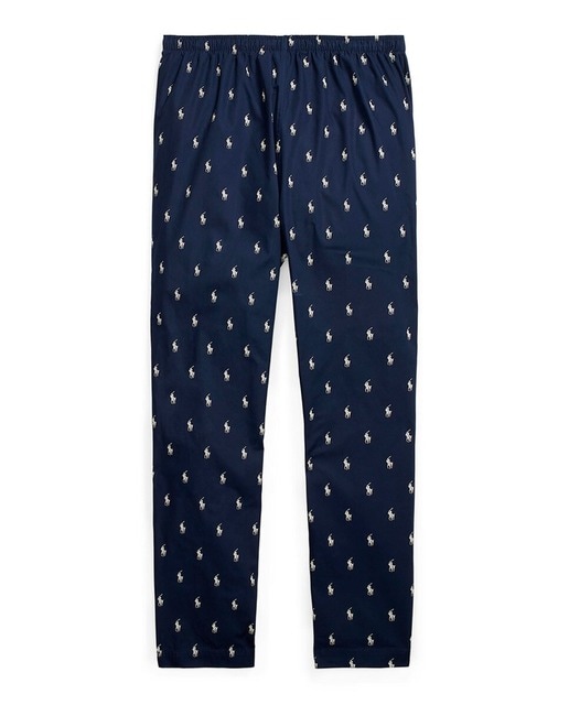 Pantalón de pijama de hombre de 100% algodón microestampado