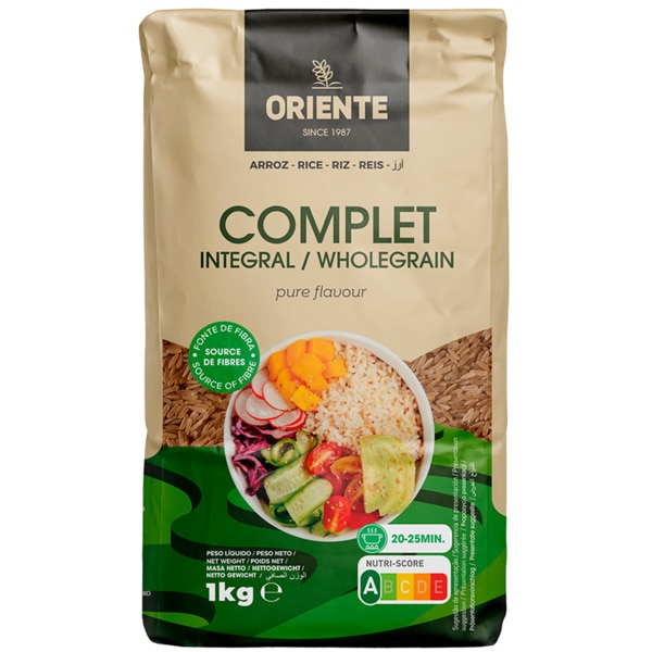 Arroz Integral embalagem 1 kg