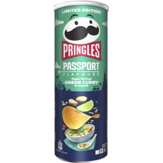 Pringles Aperitivo Batata Green Curry embalagem 160 g