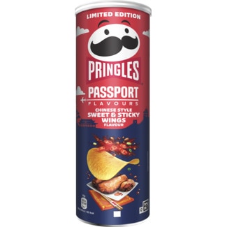 Pringles Aperitivo Batata Sweet e sticky Wing embalagem 160 g
