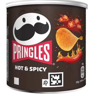 Pringles Aperitivo Batata Frita Hot e Spicy embalagem 40 g
