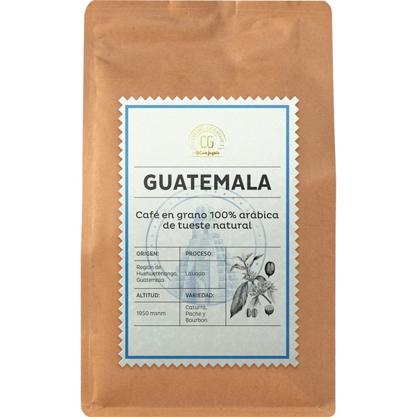 café en grano 100% arábica de tueste natural origen Guatemala envase 250 g