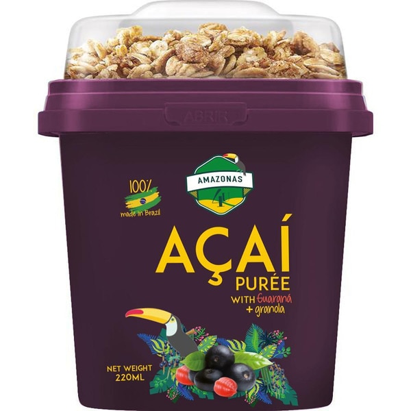 Açai-Mus mit Guarana und Granolas Becher 220 ml