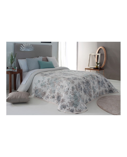 Colcha jacquard, poliéster y algodçon