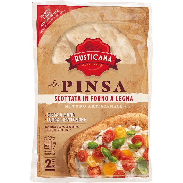 focaccia clásica base de pizza estirada pack 2 unidades bolsa 500 g