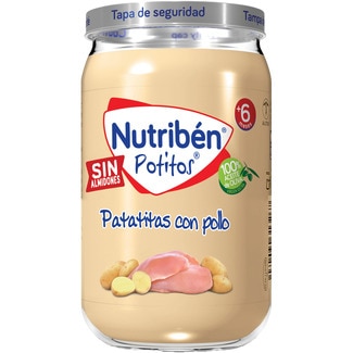 NUTRIBEN Potitos tarrito patatitas con pollo sin almidones desde 6 meses tarro 235 g