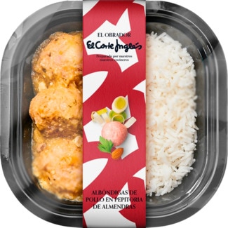 El Corte Inglés Almôndegas de Frango Guisadas com Amêndoas embalagem 300 g