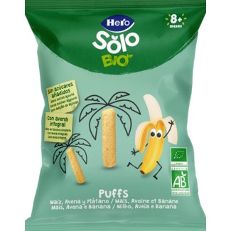 Hero HB Solo Snack de Milho, Aveia e Banana embalagem 25 g