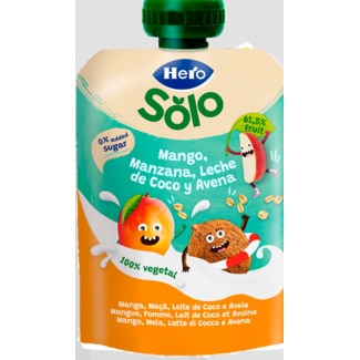 Hero HB Solo Saqueta de Fruta Manga, Aveia e Leite de Coco embalagem 100 g