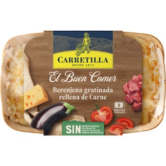 CARRETILLA El Buen Comer aubergine stuffed with meat au gratin container 350 g