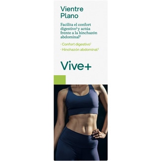 Vientre Plano facilita el confort digestivo y actúa frente al hinchazón abdominal caja 40 cápsulas a base de hinojo y camomila - Vive+