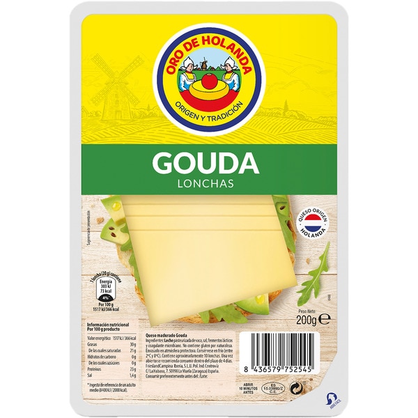 holländischer Gouda Kuhmilchkäse aus pasteurisierter Milch Behälter 200 g