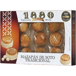 1880 traditionelles Marzipan aus Soto Spitzenqualität Traditionelles Kaiser-Rezept aus Toledo Karton 240 g