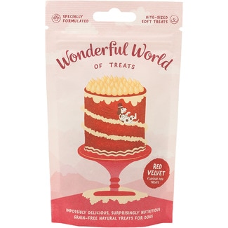 WONDERFUL Red Velvet cake snack for adult and senior dogs container 50 g