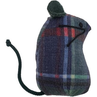 FRED&RITA juguete para gatos ratón colección Mckenzie estampado cuadros 6 cm 1 each