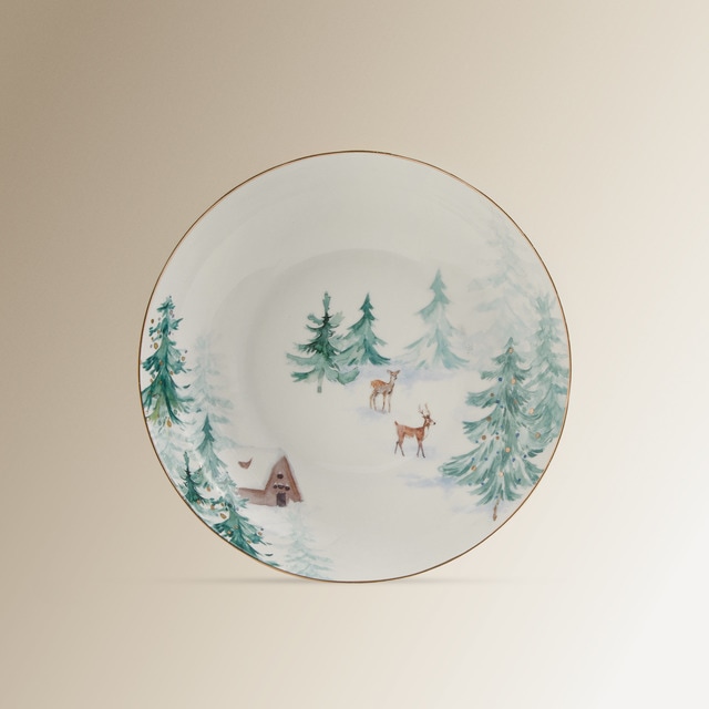 Plato hondo Polo Norte Navidad El Corte Inglés