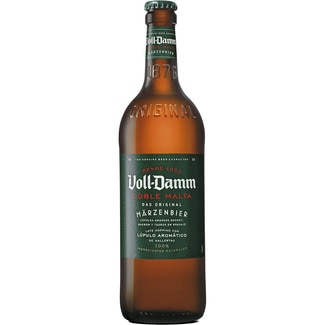 VOLL DAMM cerveza rubia extra doble malta con lúpulo aromático botella 66 cl