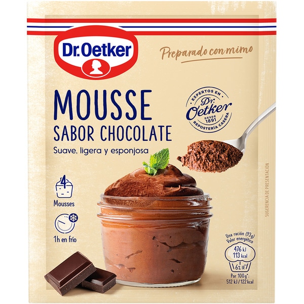 Fertigmischung für Schokoladenmousse 4 Portionen Karton 73 g