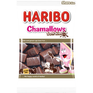 HARIBO Chamallows Soft-Kiss Schoko-Marshmallows glutenfrei Tasche 175 g