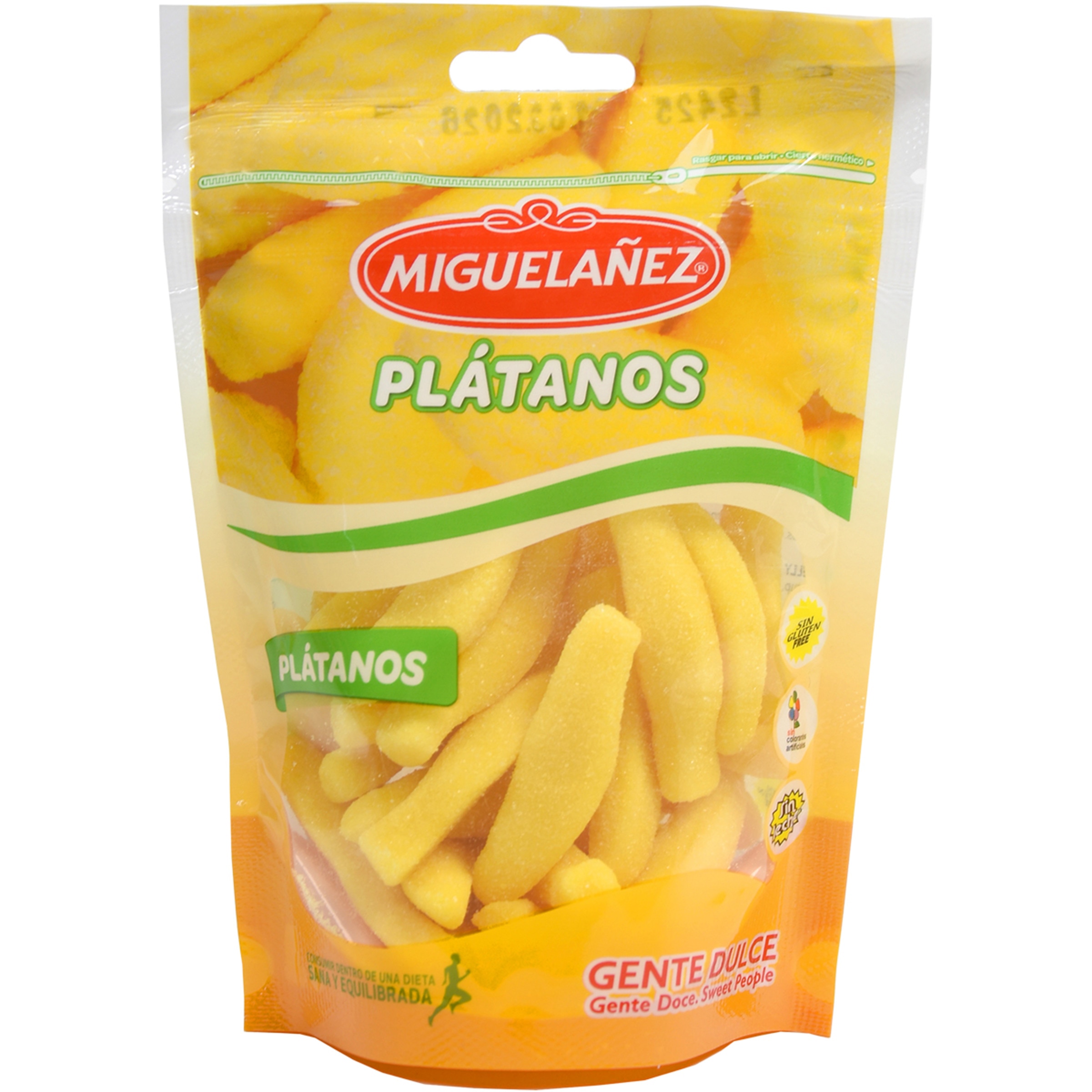 caramelos de goma sabor plátano sin gluten