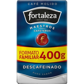FORTALEZA Maestros Cafeteros gemahlener koffeinfreier Kaffee Paket 400 g