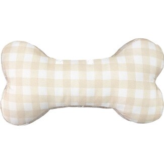 FRED&RITA Gingham bone dog toy