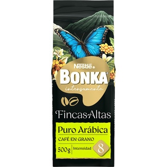BONKA reine Arabica-Kaffeebohnen Intensität 8 Paket 500 g