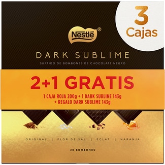 NESTLE CAJA ROJA bombones pack compuesto de 2 Caja Roja surtido bombones 198 g + Nestlé Bestial Mix 192 g estuche 588 g