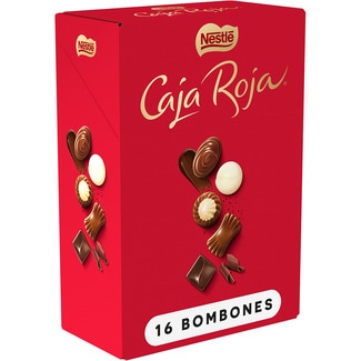 NESTLE CAJA ROJA bombones surtidos 5 variedades 16 unidades estuche 143 g