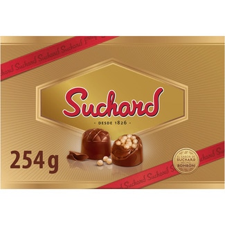 SUCHARD bombones de chocolate con leche estuche 254 g
