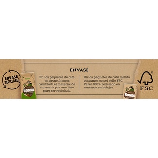 Café molido mezcla de cultivo sostenible de intensidad 10 paquete 250 g - Bonka