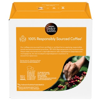 Café Latte Macchiato selección arábica de Brasil y Colombia estuche 8 cápsulas de café + 8 cápsulas de leche - Nescafe Dolce Gusto
