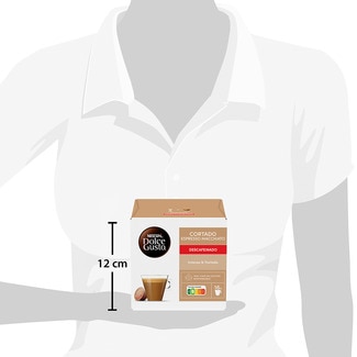 Café Cortado Espresso Macchiato Decaffeinato Selección robusta estuche 16 cápsulas - Nescafe Dolce Gusto