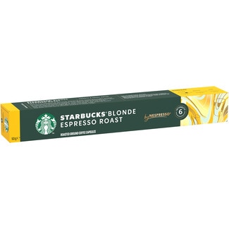 STARBUCKS Kaffee Espresso Blonde Intensität 6 Karton 10 Kapseln kompatibel mit Nespresso-Maschinen