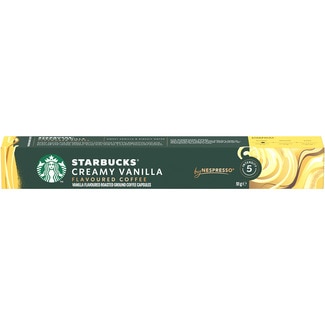 STARBUCKS Kaffee mit Vanille Intensität 5 Karton 10 Kapseln kompatibel mit Nespresso-Maschinen