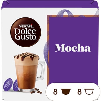 NESCAFE DOLCE GUSTO Kaffee Mocha Karton 8 Kapseln Kaffee + 8 Milchkapseln