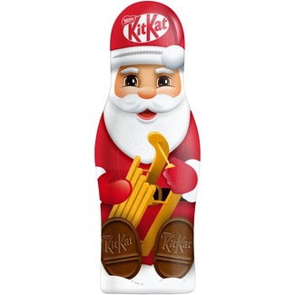 NESTLE KIT KAT assorted biscuits and chocolate bars in a tin with assorted Santa Claus designs tin 45 g availability depends on stock