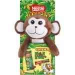 1x chocolate bar + 1x extra fine chocolate bar and 4 chocolate sweets 155 g with assorted soft toy according to stock