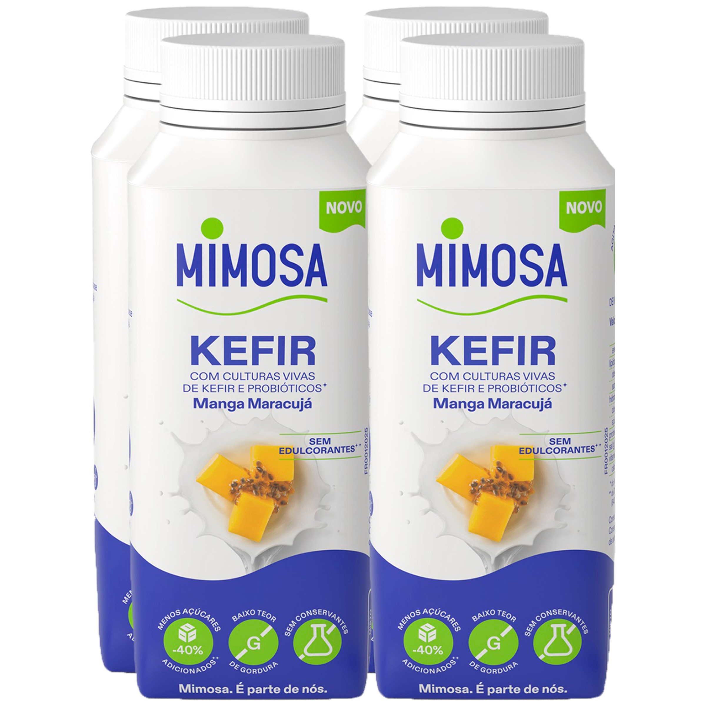 Kéfir Manga e Maracujá Pack 4 unidades