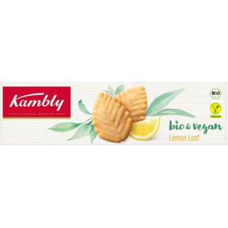 Kambly Bolacha Bio Vegan Limão embalagem 100 g