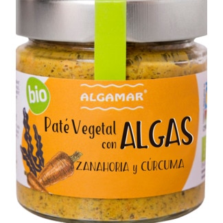 ALGAMAR Paté de Algas Cenoura e Cúrcuma frasco 180 g