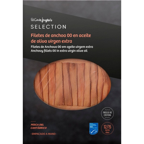 Filete de Anchovas 00 em Azeite Virgem Extra embalagem 55 g