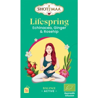 Shoti Maa Infusão de Luz Espiral Equinácea, Gengibre, Rosa Mosqueta embalagem 32 g