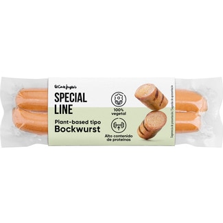SPECIAL LINE salchichas 100% vegetales tipo Bockwurst envase 200 g