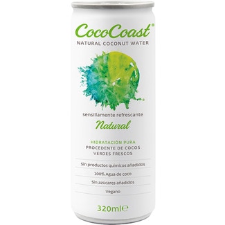 COCO COAST agua 100% coco vegana lata 32 cl