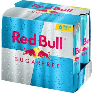 RED BULL bebida energética Sugar Free pack 6 latas 25 cl